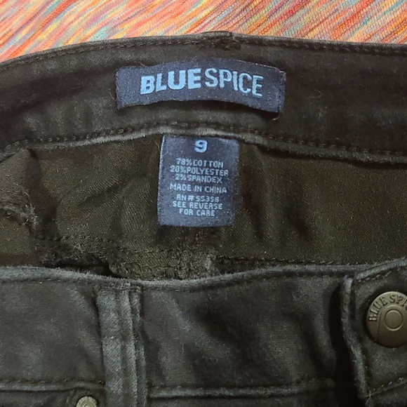 Blue Spice Black Skinny Jeans, Size 9/29 - Picture 6 of 6
